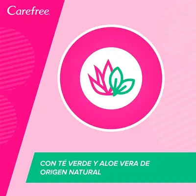 CAREFREE Toallitas íntimas aloe vera 20 unidades 