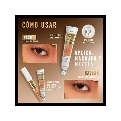 MAX FACTOR Miracle pure concealer, crema correctora liquid 