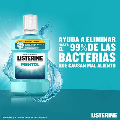 LISTERINE Enjuague bucal mentol 1 litro 