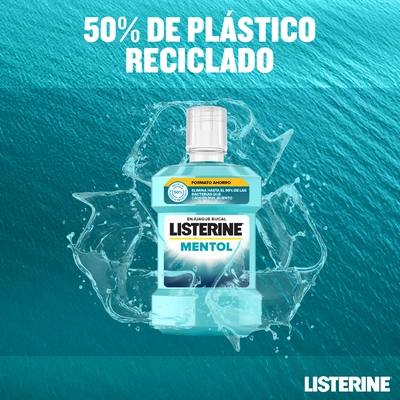 LISTERINE Enjuague bucal mentol 1 litro 