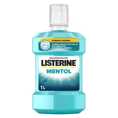 LISTERINE Enjuague bucal mentol 1 litro 