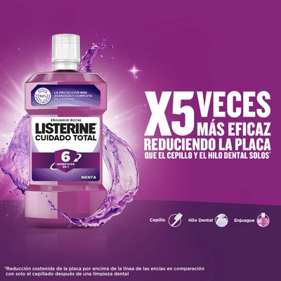 LISTERINE Enjuague bucal cuidado total 