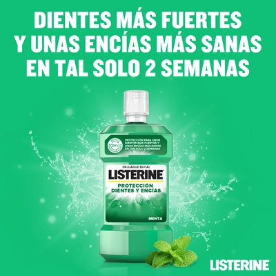 LISTERINE Enjuague bucal dientes y encias 1 litro 