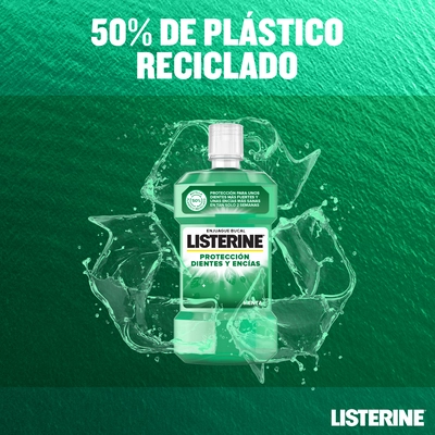 LISTERINE Enjuague bucal dientes y encias 1 litro 