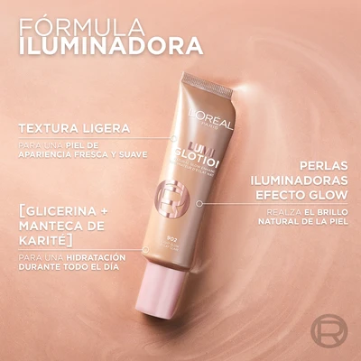 LOREAL PARIS Paradise glotion<br>  fórmula iluminadora 