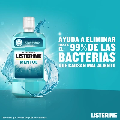 LISTERINE Enjuague bucal mentol  