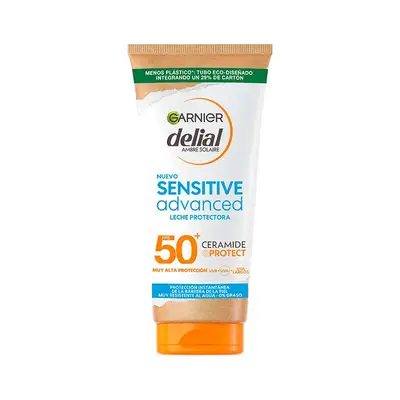 DELIAL Sensitive advanced leche solar piel sensible spf 50 plus 175 ml 