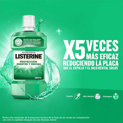 LISTERINE Enjuague bucal dientes y encias 