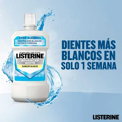 LISTERINE Enjuague bucal blanqueador avanzado 