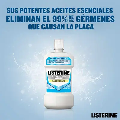 LISTERINE Enjuague bucal blanqueador avanzado 