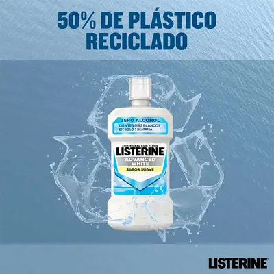 LISTERINE Enjuague bucal blanqueador avanzado 