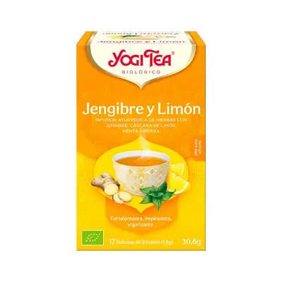 YOGI TEA Nfusion jengibre y limon 