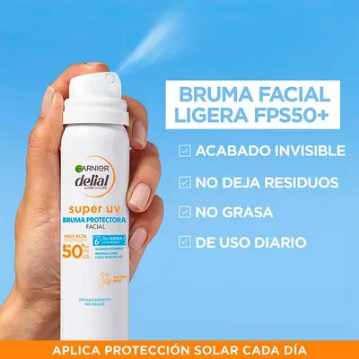 DELIAL Sensitive advanced bruma facial hidratante spf 50 75 ml 