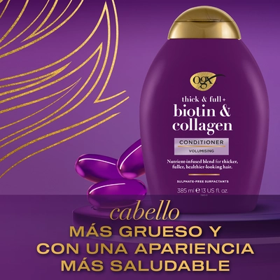 OGX Biotin and collagen acondicionador biotina y colágeno 385 ml 