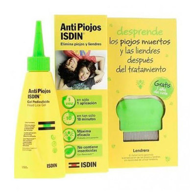 ISDIN Antipiojos gel 100 ml + lendrera 