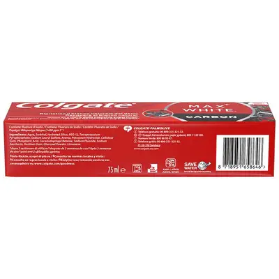 COLGATE Pasta dentífrica natural extracts carbón 75 ml 