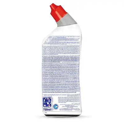 Limpiador de baño con lejía aroma limón en gel WC Net 750 ml.