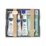 MUSTELA Canastilla bebé gris 5 piezas 