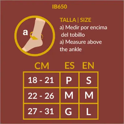 IBERLASTIC Tobillera elástica mediana 