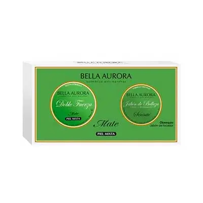 BELLA AURORA Set crema doble fuerza mate 30 ml + jabon 100 gr 