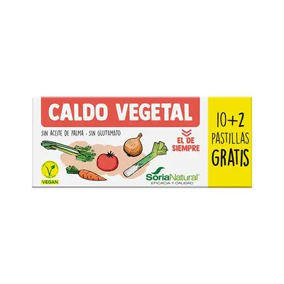 SORIA NATURAL Caldo vegetal 12 past 120 gramos 