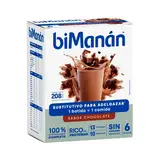 BIMANAN Beslim batido chocolate 6 sobres 