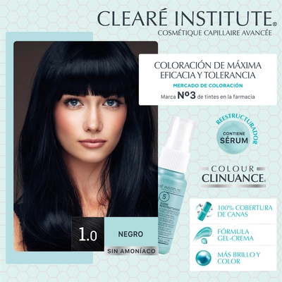 Clearé Institute Para cabello delicado 1.0 negro 170 ml 