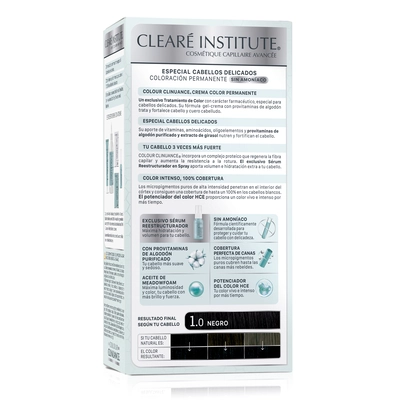 Clearé Institute Para cabello delicado 1.0 negro 170 ml 