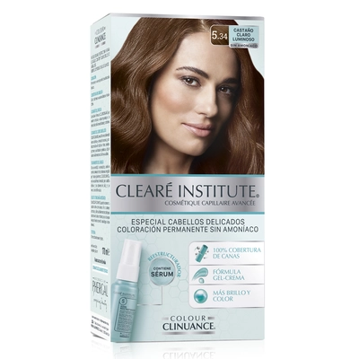 Clearé Institute Para cabello delicado 5.34 castaño dorado luminoso 170 ml 