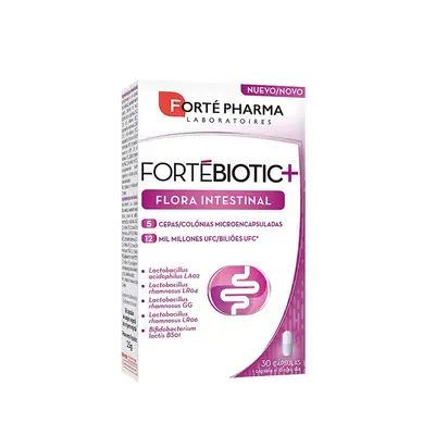 FORTE PHARMA Fortebiotic + flora intestinal 30 capsulas 