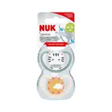 NUK Chupete silicona 18-36m space zebra l2 