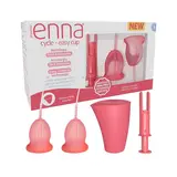 ENNA Copa menstrual talla s 2 unidades copas easy + caja esterlizada + aplicador 