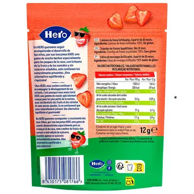 HERO Baby snacks fresa chips kids 