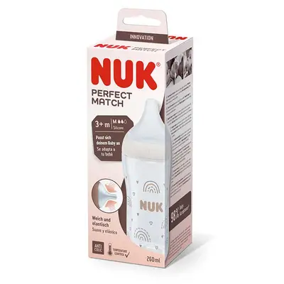 NUK Bib perfect match 6-18 silicona cristal 230 arcoiris 